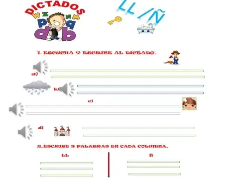 Dictado discriminación ñ-ll