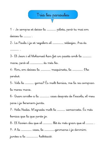 Quina és la paraula correcta