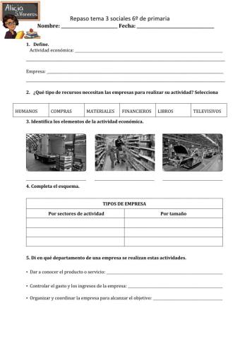 La actividad económica y la empresa