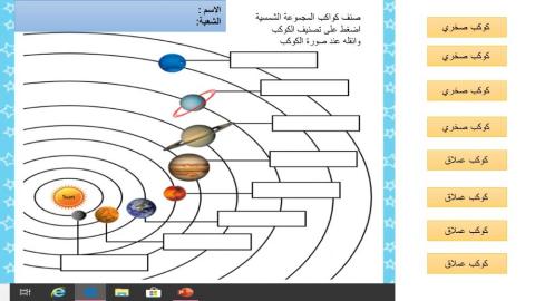 تصنيف الكواكب