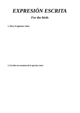 Corto para trabajar valores