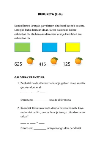 BURUKETA LH 4 LARANJAK