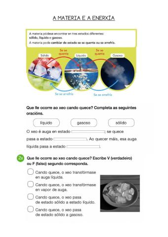 A materia e a enerxía