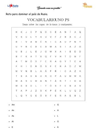 Capas externas de la tierra