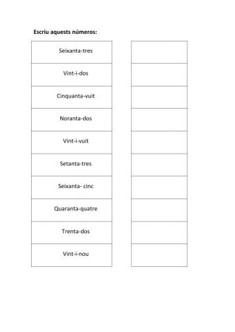 Com s'escriuen aquests números?