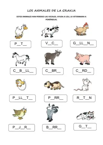 Los animales de granja