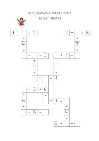 Crucigramas de operaciones