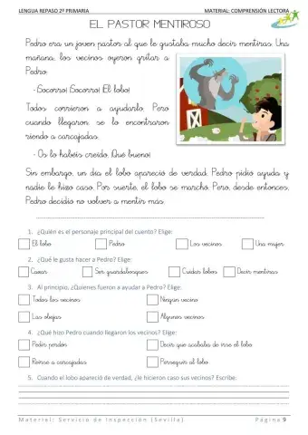 05-El pastor mentiroso - Lectura corta