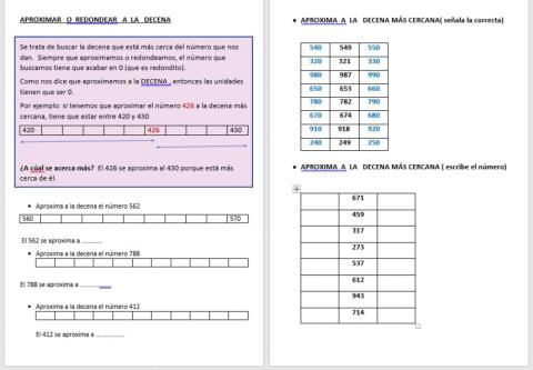 Aproximación a la decena