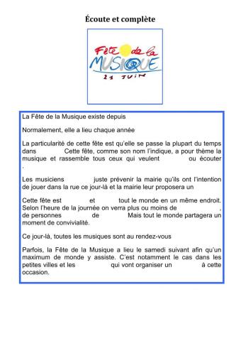 La fête de la musique