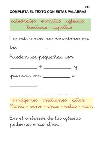 Los cristianos nos reunimos