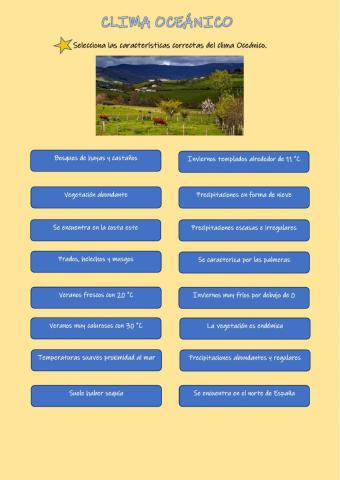 Clima Oceánico
