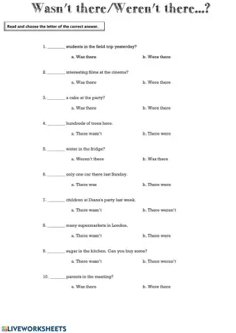 Wasn't Weren't There