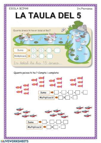 La taula del 5