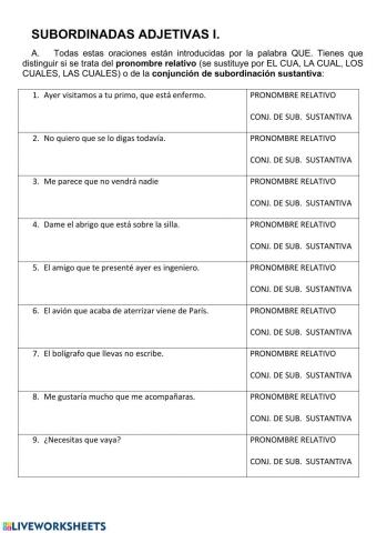 Subordinadas adjetivas 1