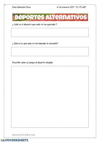 Deportes alternativos