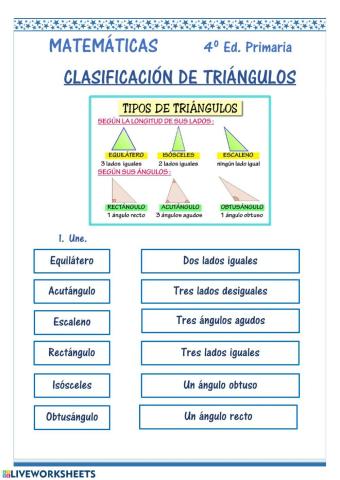 Clasificación de Triángulos