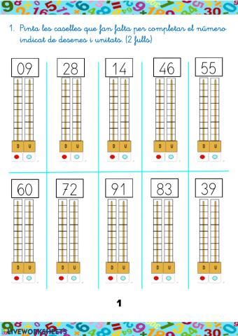 Desenes i unitats 0-99