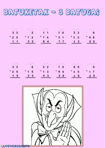 Batuketak 3 batugai 1