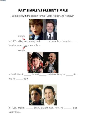 Present simple and past simple