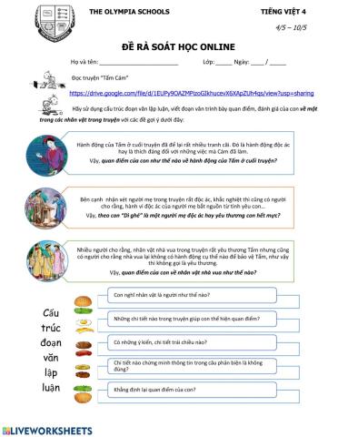 Đề rà soát học online