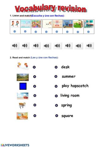 Vocabulary revision 2nd remote learning