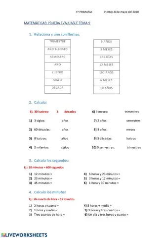 La medida del tiempo