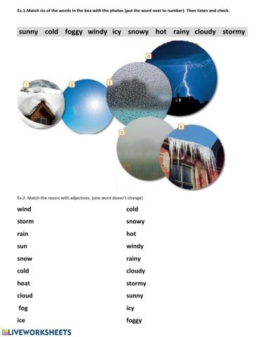 Weather conditions. EP1. Unit 8.(pg.82).