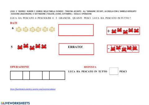 Problema : addizione o sottrazione?