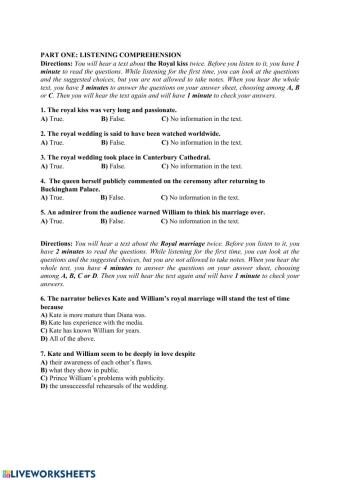 State exam practice test 12 - 2012