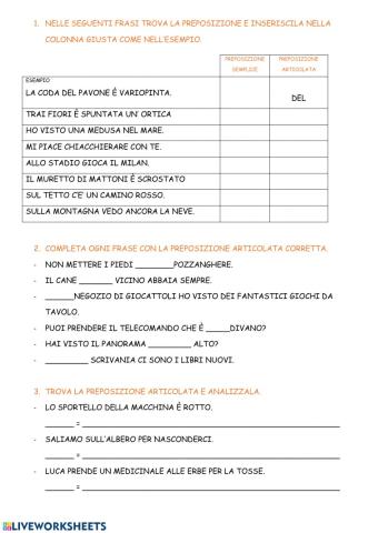 Preposizioni articolate