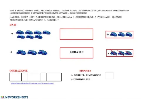 Problema : addizione o sottrazione?