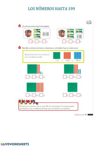 Números de 100-199