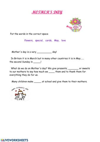 Mother's day