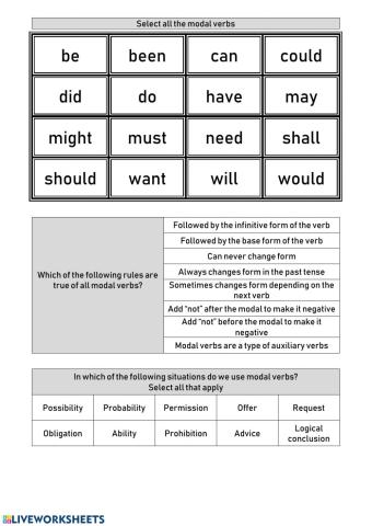 Modal Verbs
