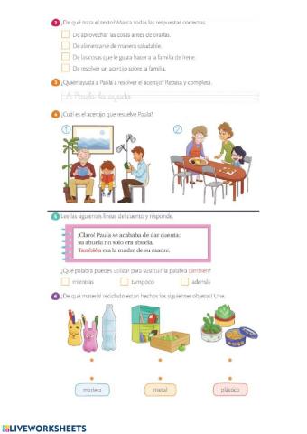 Comprensión lectora:El acertizo de las sillas