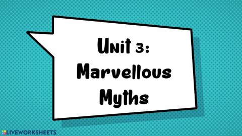 Marvellous myths unit cover