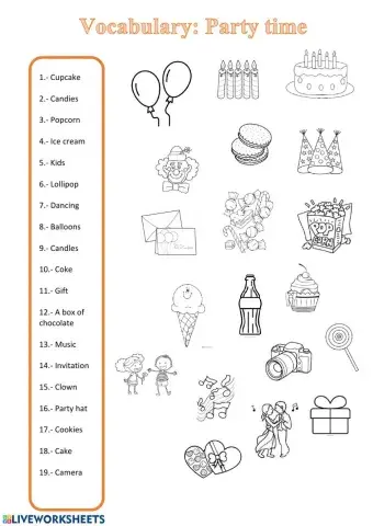 Vocabulary extra: Party time