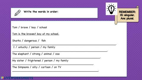 Comparativas and superlatives practice 2