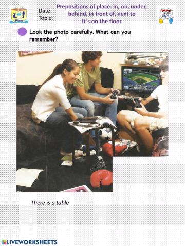 Prepositions of place