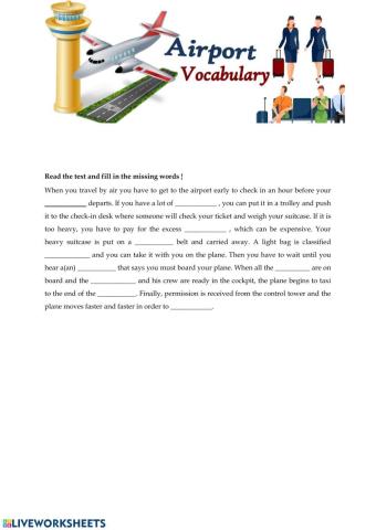 Air Travel Vocabulary