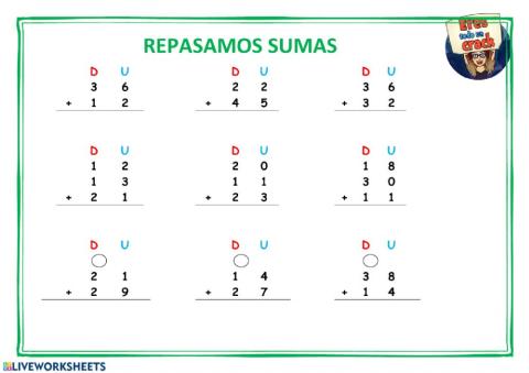 Repasamos sumas