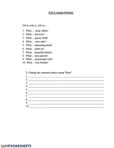 Exclamations