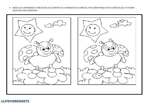 Busca las 5 diferencias