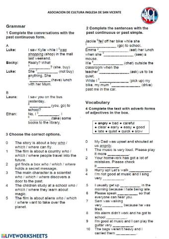 Test Junior 3 Unit 5