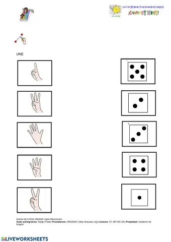 Une número y cantidad.