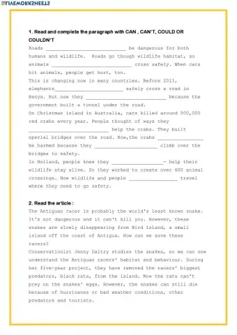 Ability in the present and past