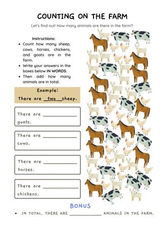 Counting on the Farm