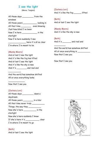 I see the light (Movie: Tangled)