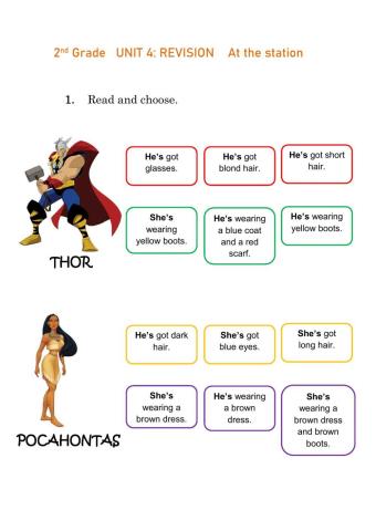 2nd grade unit 4 revision